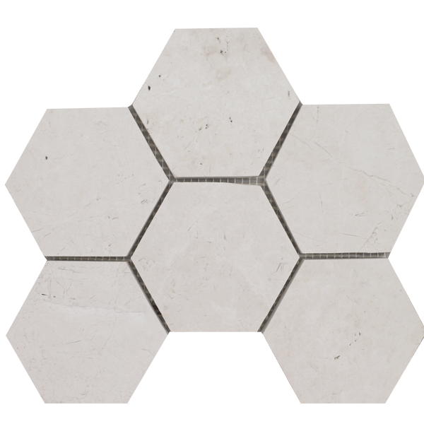 IWEB mperial Pearl 4in Hex Mosaic