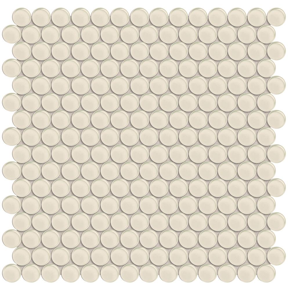 WEB Element Sand Penny Round Mosaic
