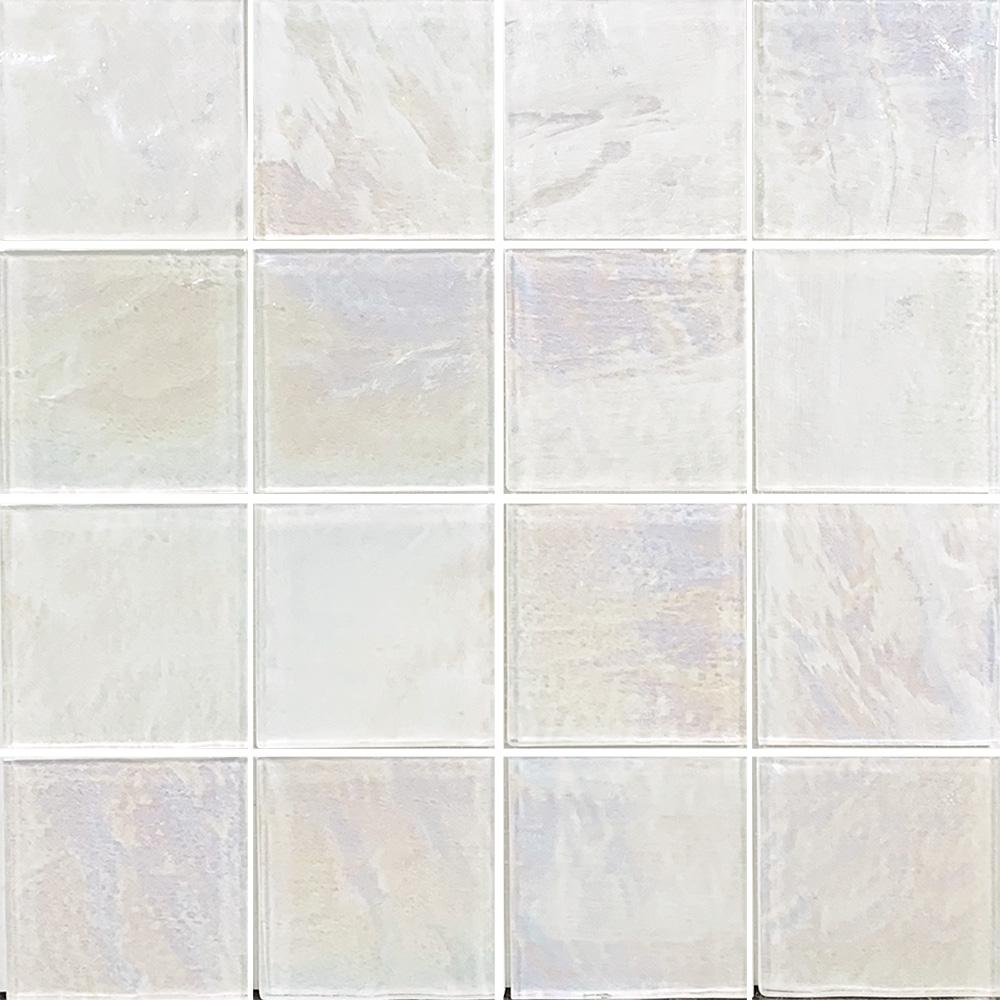 WEB Piazza White 3x3 Mosaic Grouted