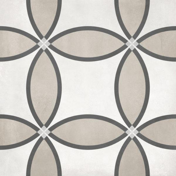 8x8 Form Sand Zenith Deco Porcelain Tile scaled