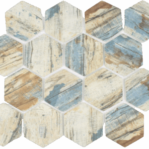 BARK BAY 3" HEX MOSAIC