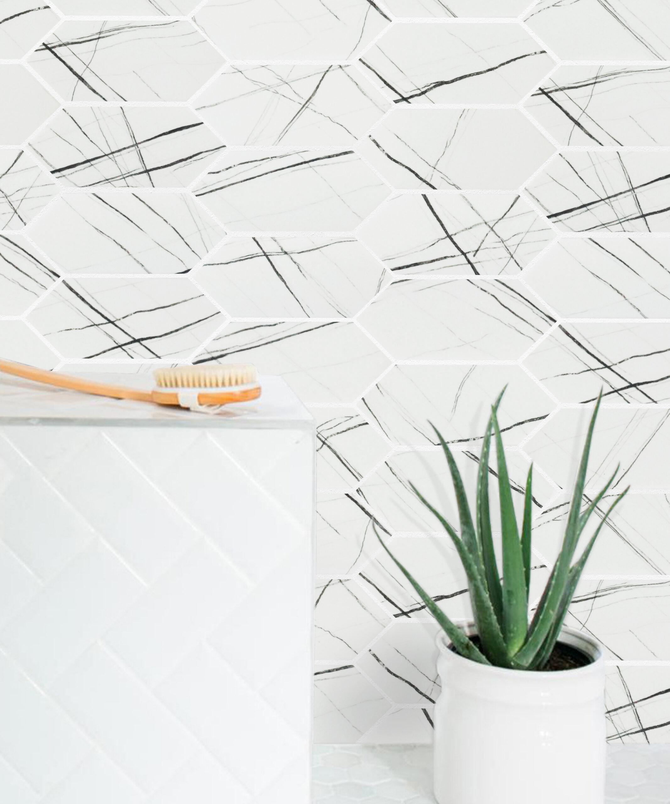CALACATTA 2 HEX HOWLITE PICKET scaled
