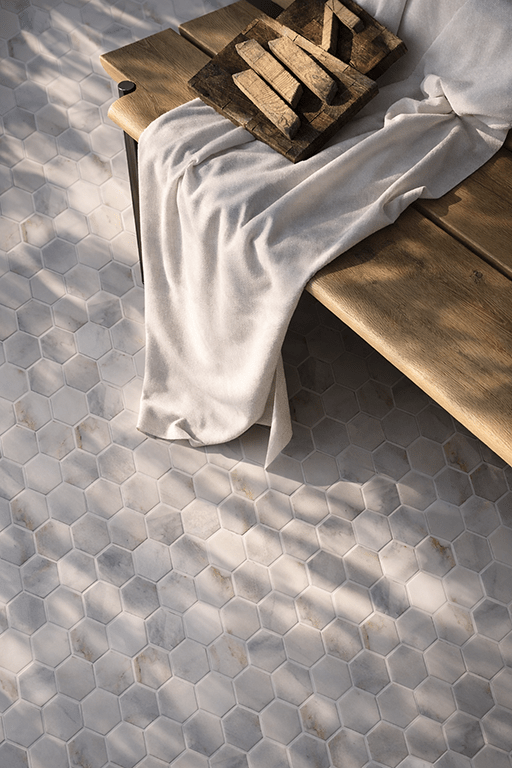CALACATTA 2 HEX WEB Tesoro Native ONYX Hex RS 2