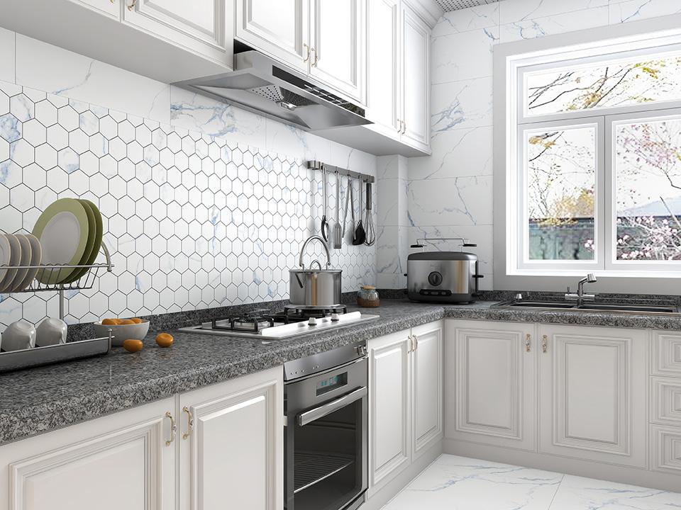 WEB CALACATTA BLUE KITCHEN WITH FIELD TILES AND HEX
