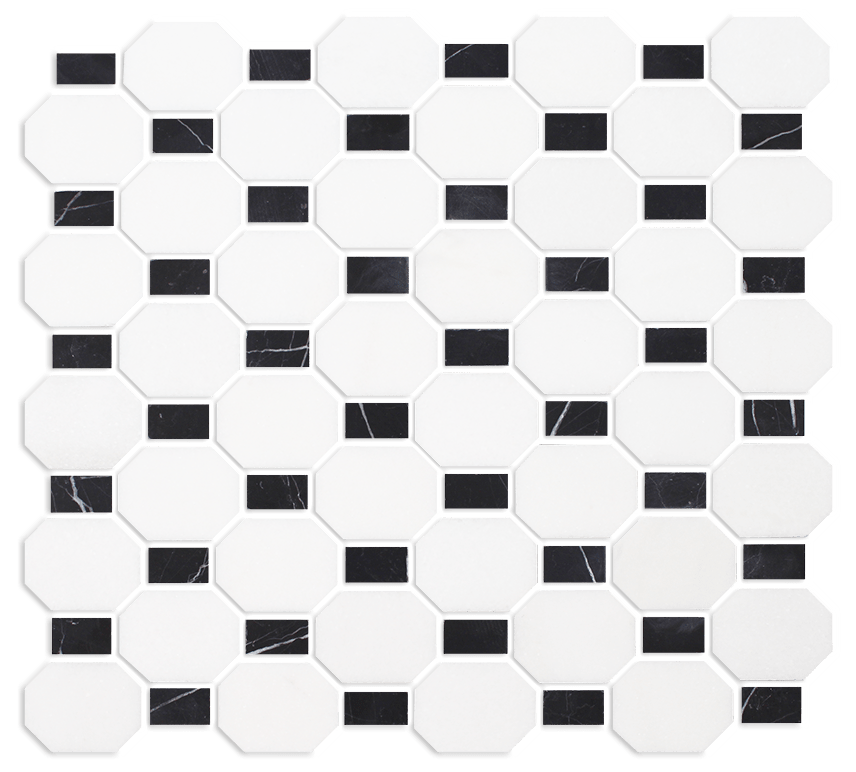 Metro Stone Thassos Octagon Dot Blends