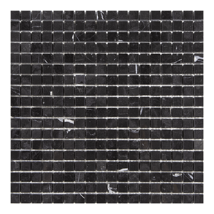 NERO MARQUINA POLISHED 5/8 X 5/8 MOSAIC