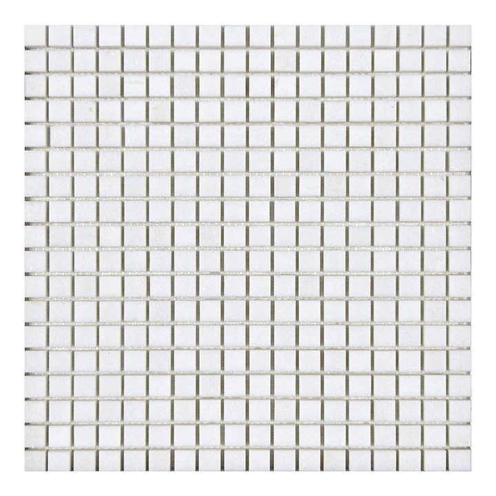 THASSOS WHITE POLISHED 5/8 X 5/8 MOSAIC